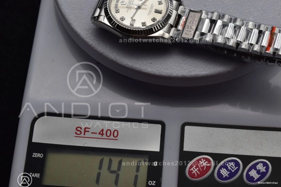 vr3255 904L Bracelet 36 QF Breathable 690 V5 Dial Steel Diamond Best Edition (Gain SS DayDate President Weight) Silver on 0217